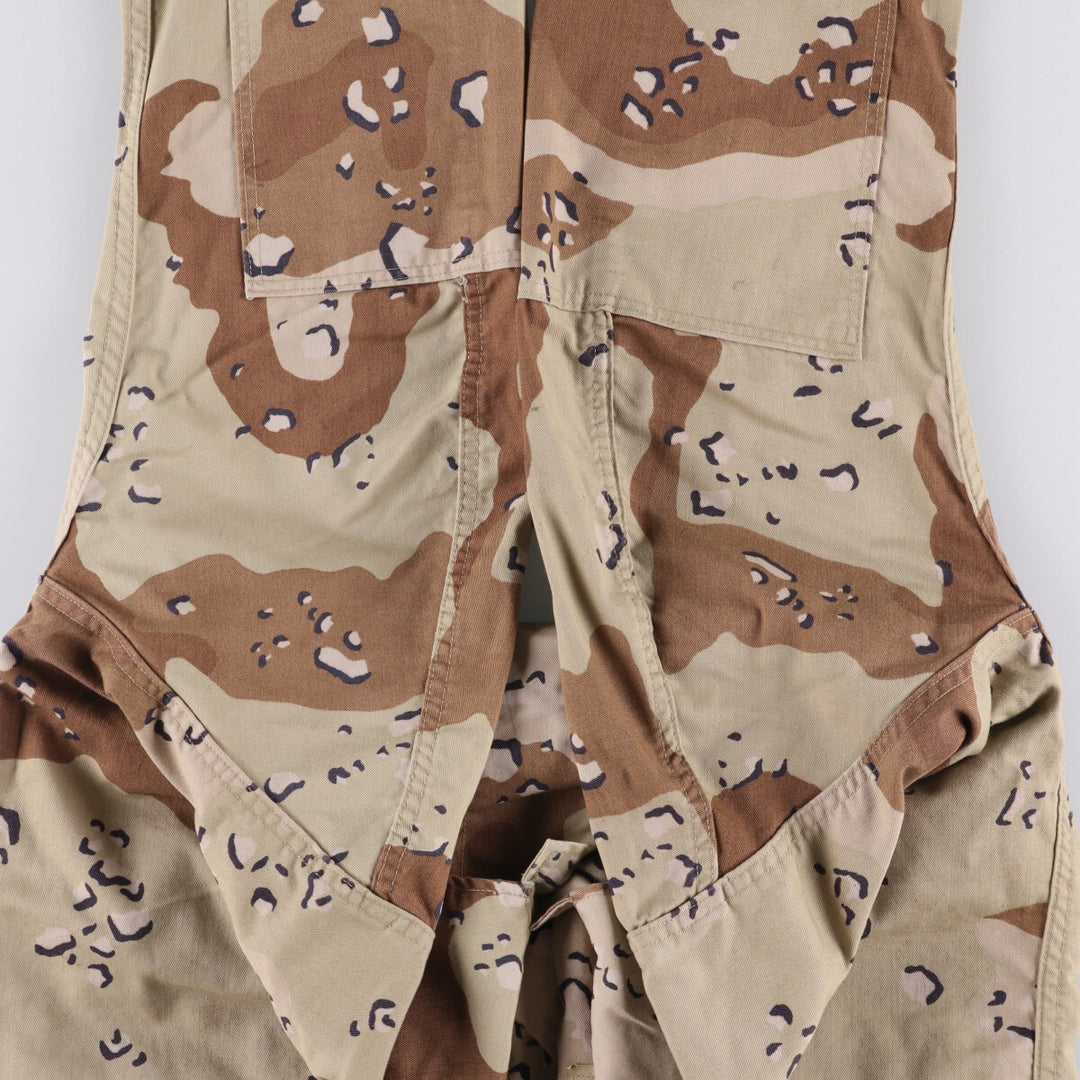 1980'S US Military 6C Desert Chocolate Chip Camo BDU Military Jacket, Made in USA, Small-Short, Men's Size Small, Vintage cotton beige type brown Vintage Second Hand