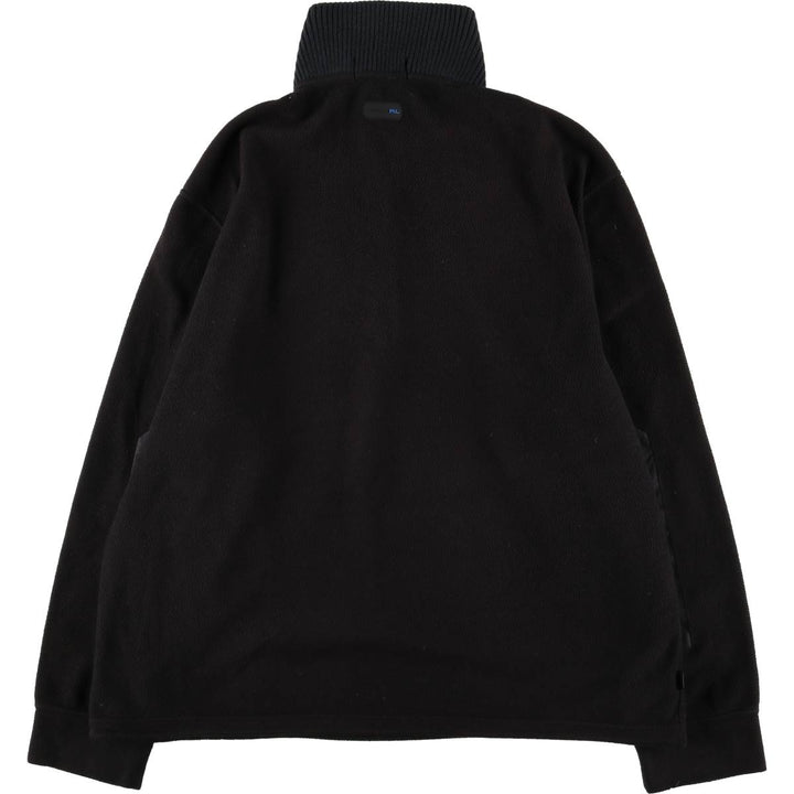 Ralph Lauren POLO by Ralph Lauren Half Zip Fleece Pullover Men's XL polyester black type Vintage Second Hand