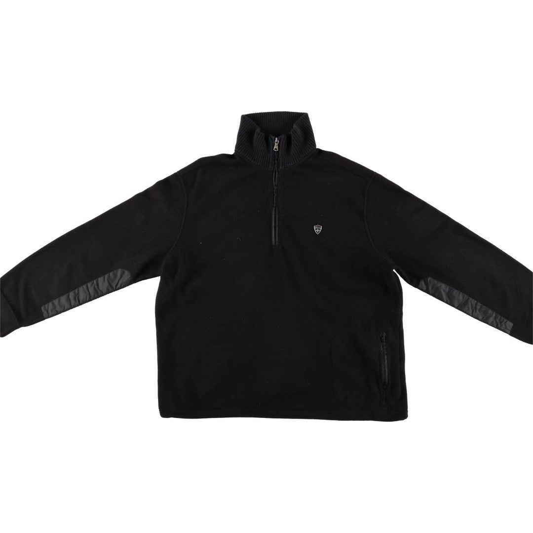 Ralph Lauren POLO by Ralph Lauren Half Zip Fleece Pullover Men's XL polyester black type Vintage Second Hand