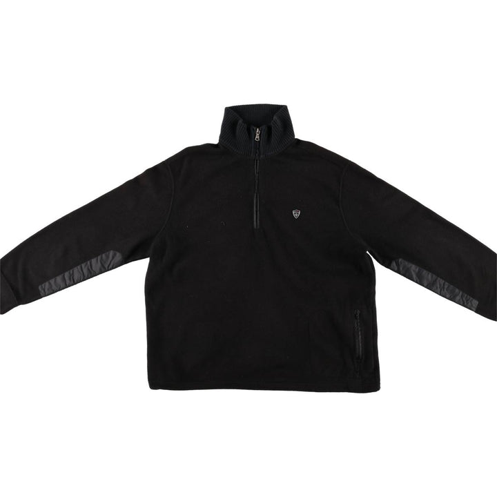 Ralph Lauren POLO by Ralph Lauren Half Zip Fleece Pullover Men's XL polyester black type Vintage Second Hand
