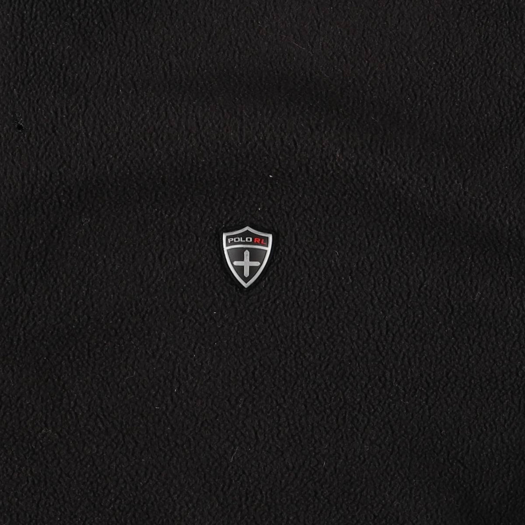 Ralph Lauren POLO by Ralph Lauren Half Zip Fleece Pullover Men's XL polyester black type Vintage Second Hand