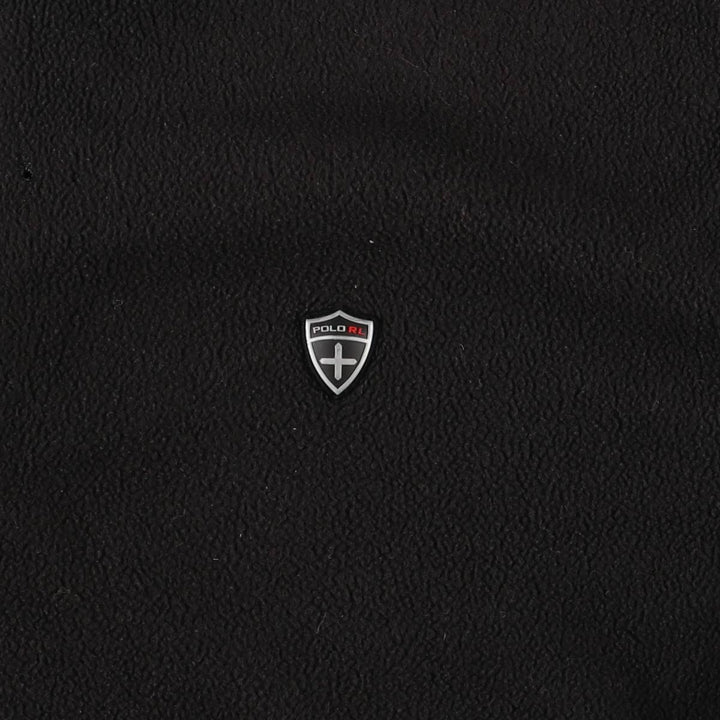 Ralph Lauren POLO by Ralph Lauren Half Zip Fleece Pullover Men's XL polyester black type Vintage Second Hand