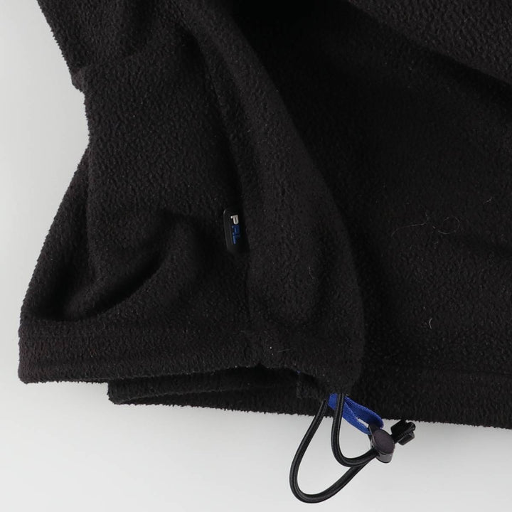 Ralph Lauren POLO by Ralph Lauren Half Zip Fleece Pullover Men's XL polyester black type Vintage Second Hand
