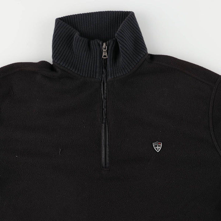 Ralph Lauren POLO by Ralph Lauren Half Zip Fleece Pullover Men's XL polyester black type Vintage Second Hand