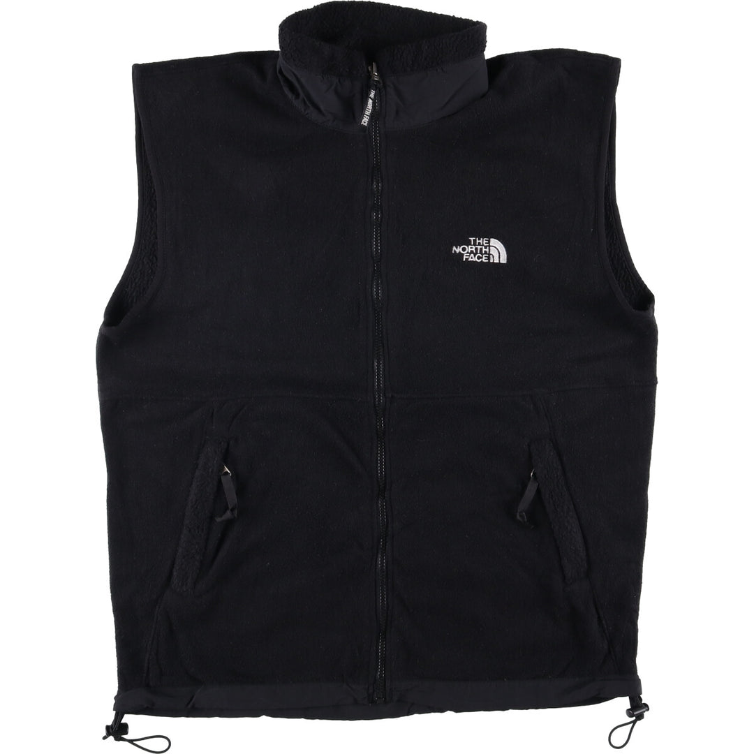 90'S The North Face Vintage Fleece Vest, Men's Size L polyester black type Vintage Second Hand