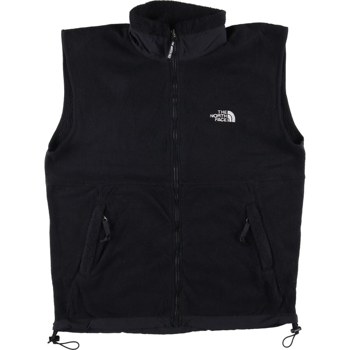 90'S The North Face Vintage Fleece Vest, Men's Size L polyester black type Vintage Second Hand