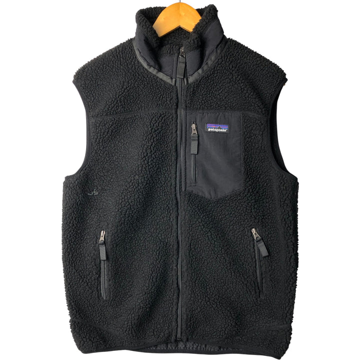 Patagonia Classic Retro X 23056 FA19 Boa Vest, Men's Size Medium polyester black type Vintage Second Hand