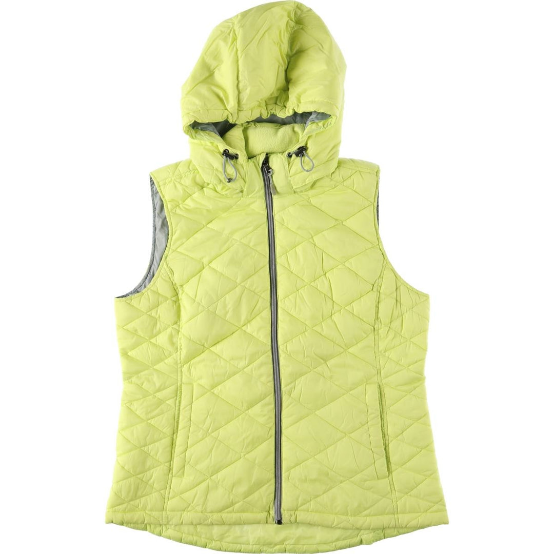 TEK GEAR Padded Vest, Women's, Size L Nylon yellow type Vintage Second Hand