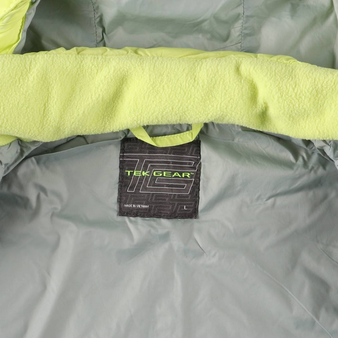 TEK GEAR Padded Vest, Women's, Size L Nylon yellow type Vintage Second Hand
