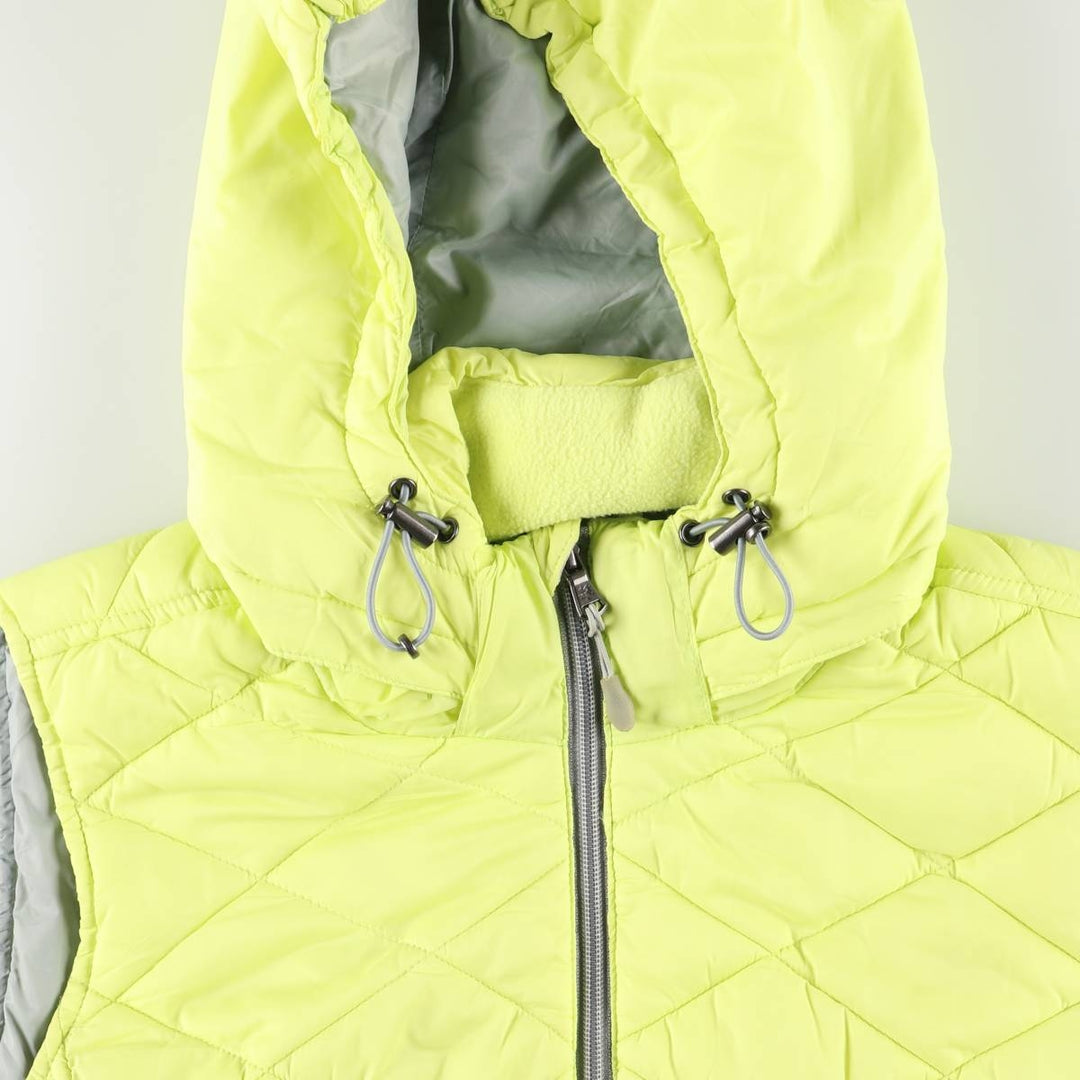TEK GEAR Padded Vest, Women's, Size L Nylon yellow type Vintage Second Hand