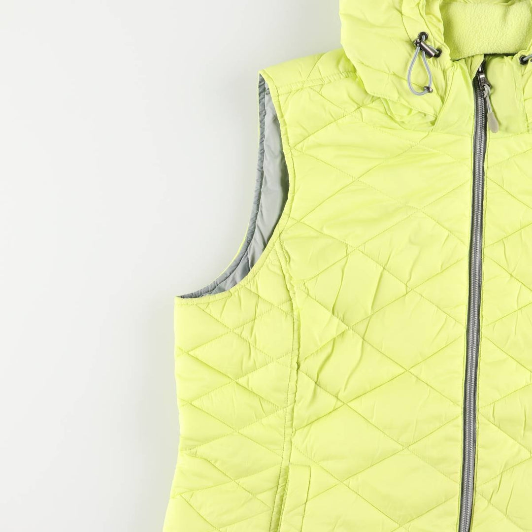 TEK GEAR Padded Vest, Women's, Size L Nylon yellow type Vintage Second Hand
