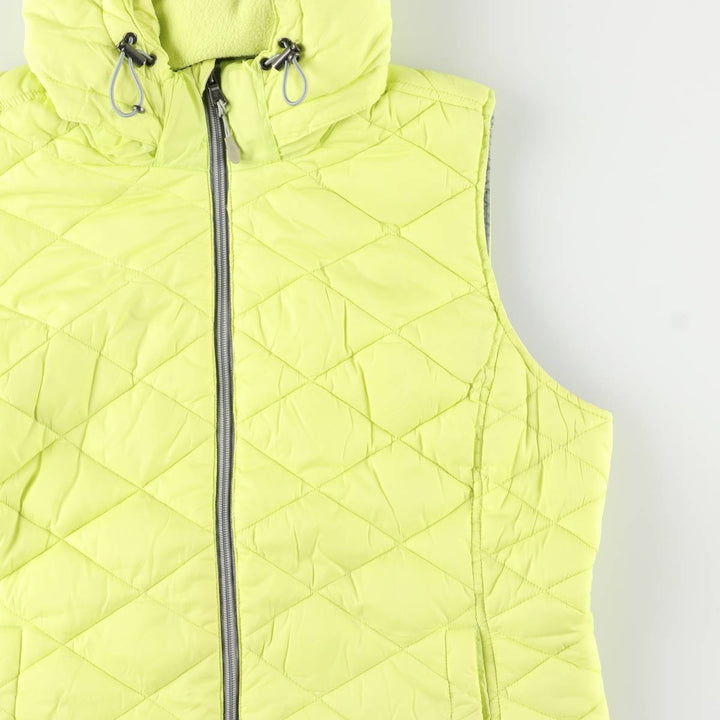 TEK GEAR Padded Vest, Women's, Size L Nylon yellow type Vintage Second Hand