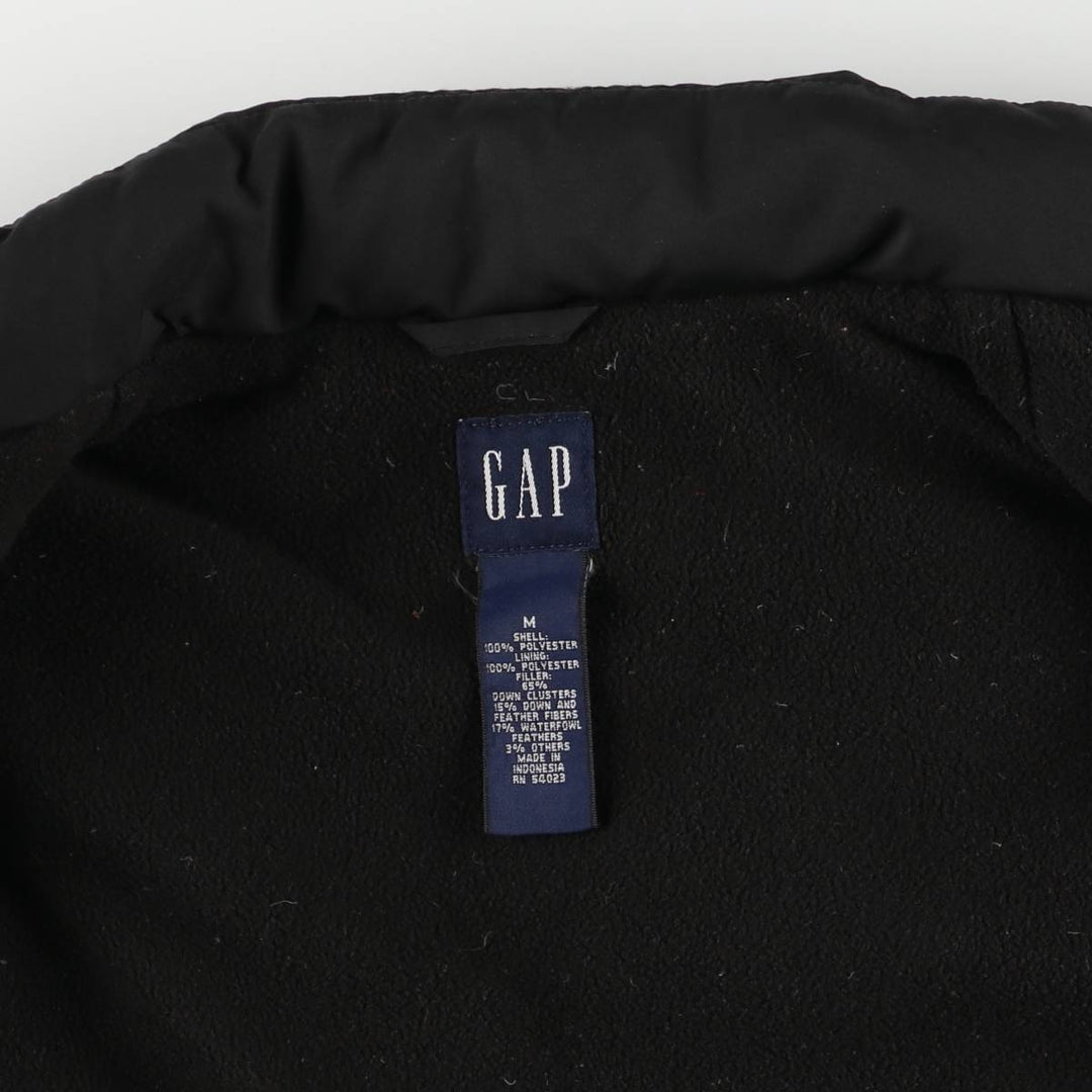 90'S GAP Old Gap Down Vest, Women's Size M, Vintage polyester black type Vintage Second Hand