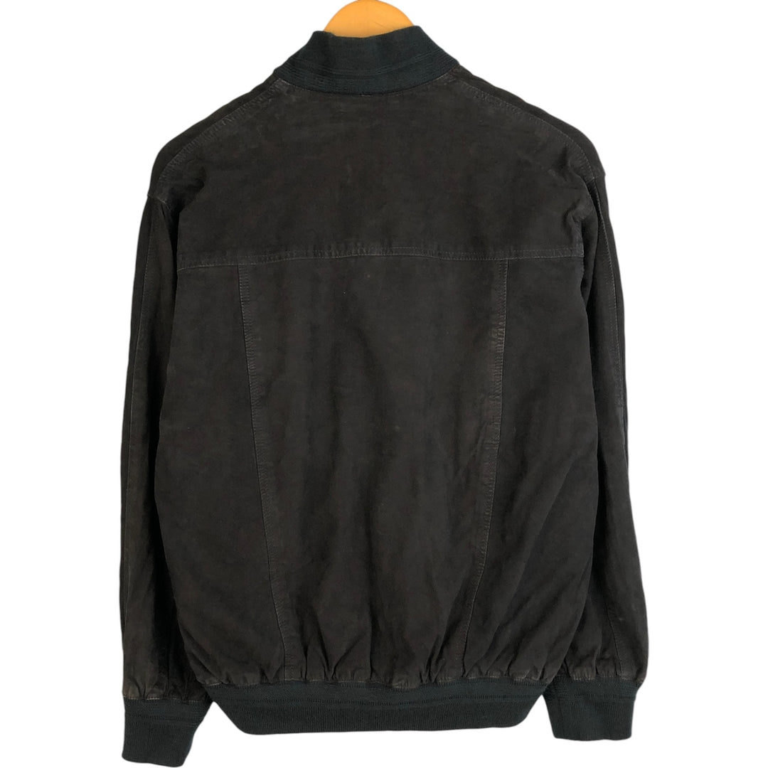 VERA PELLE Suede Leather Blouson, Men's Size L genuine leather black type Vintage Second Hand