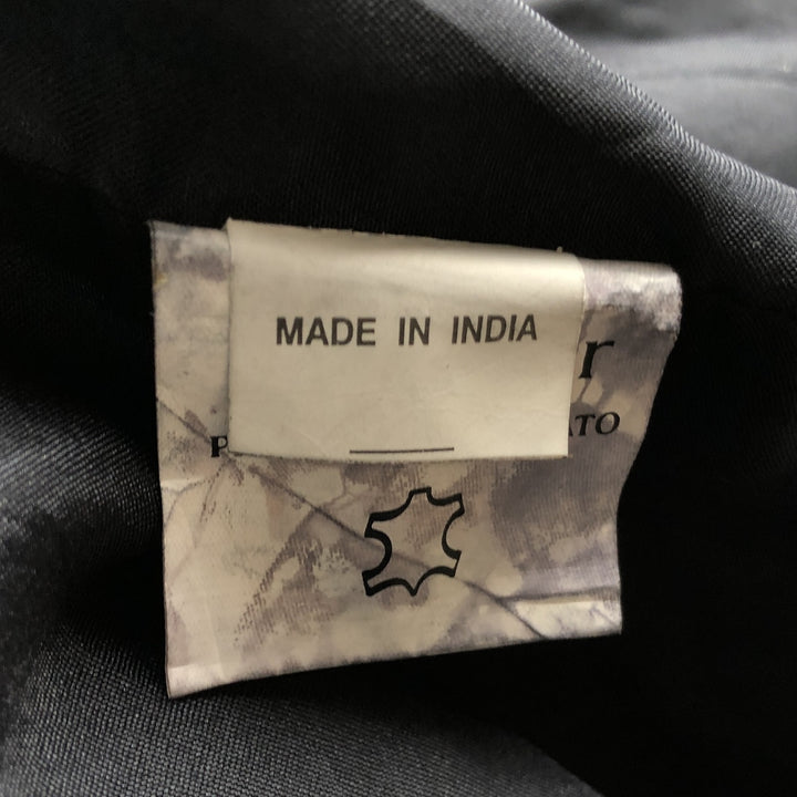 VERA PELLE Suede Leather Blouson, Men's Size L genuine leather black type Vintage Second Hand