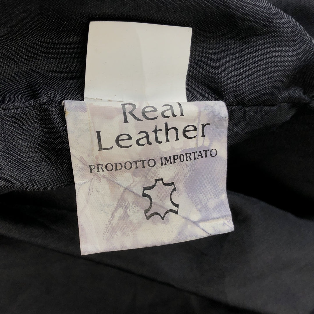 VERA PELLE Suede Leather Blouson, Men's Size L genuine leather black type Vintage Second Hand