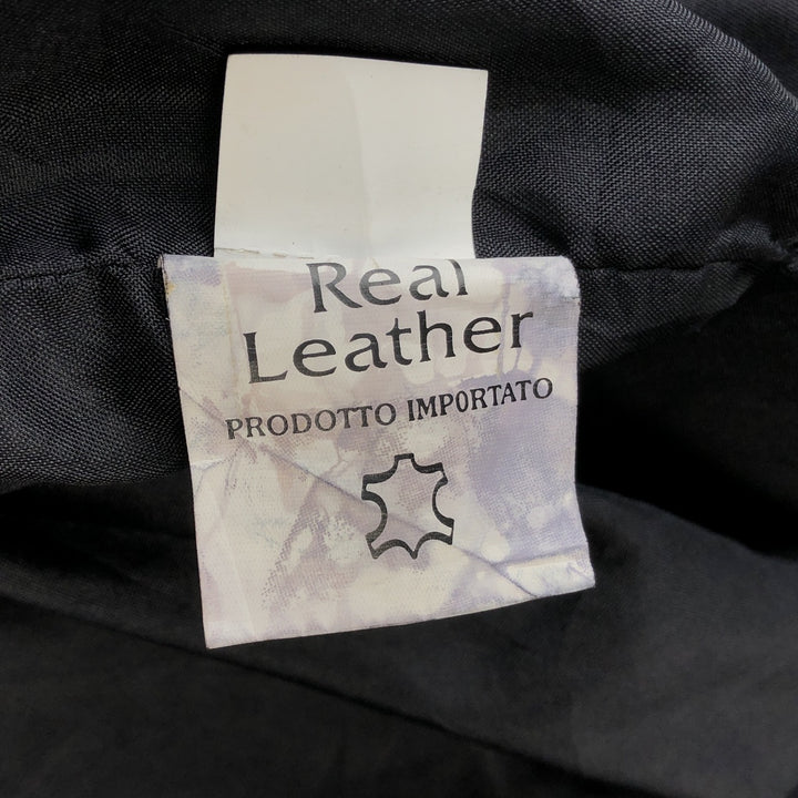 VERA PELLE Suede Leather Blouson, Men's Size L genuine leather black type Vintage Second Hand