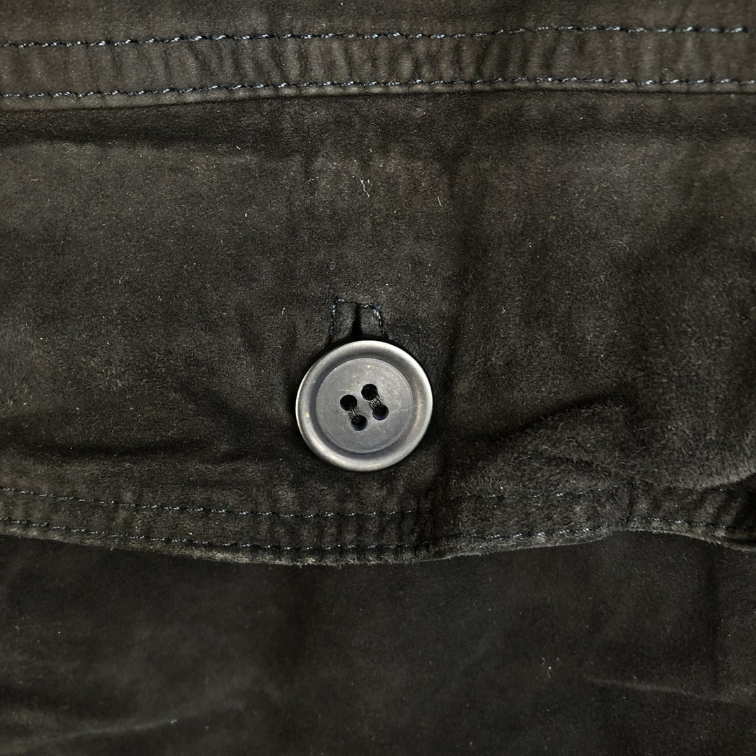 VERA PELLE Suede Leather Blouson, Men's Size L genuine leather black type Vintage Second Hand