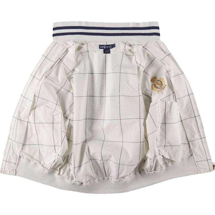Ralph Lauren Check Pattern Cotton Jacket, Women's Size L cotton white type Vintage Second Hand