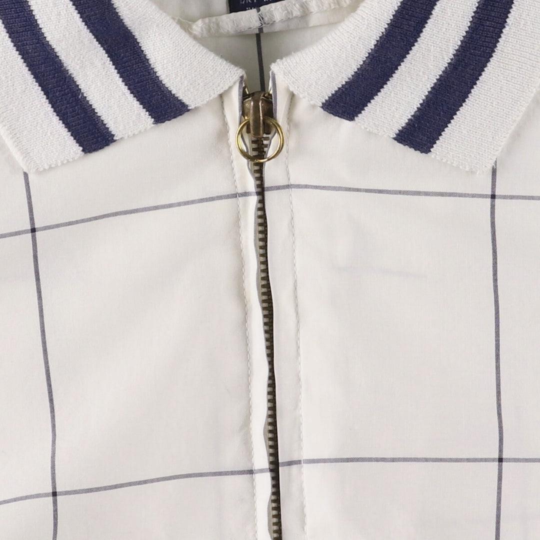 Ralph Lauren Check Pattern Cotton Jacket, Women's Size L cotton white type Vintage Second Hand