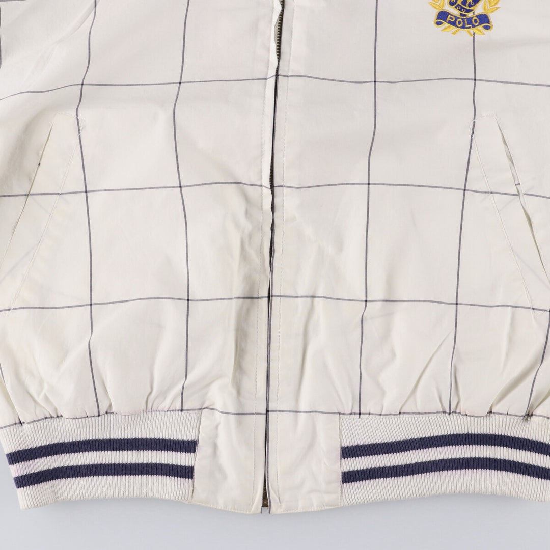 Ralph Lauren Check Pattern Cotton Jacket, Women's Size L cotton white type Vintage Second Hand
