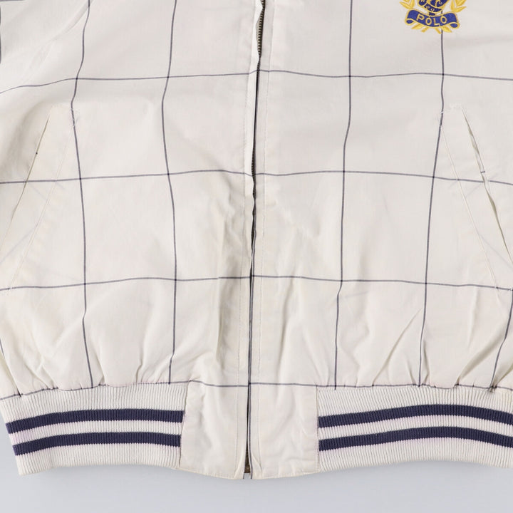 Ralph Lauren Check Pattern Cotton Jacket, Women's Size L cotton white type Vintage Second Hand