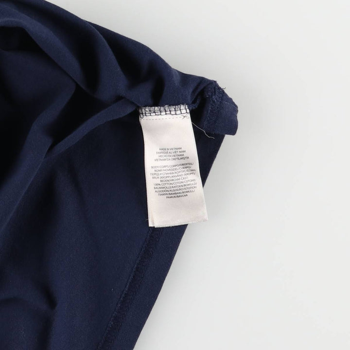 Ralph Lauren POLO RALPH LAUREN Polo Bear short-sleeved printed T-shirt, women's size L cotton navy blue type Vintage Second Hand