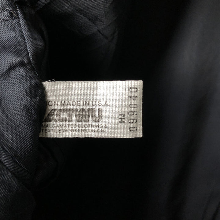 KUPPENHEIMER Premier Edition Double-Breasted Peak Lapel Wool Tailored Jacket, Made in USA, Men's Size Medium wool navy blue type Vintage Second Hand