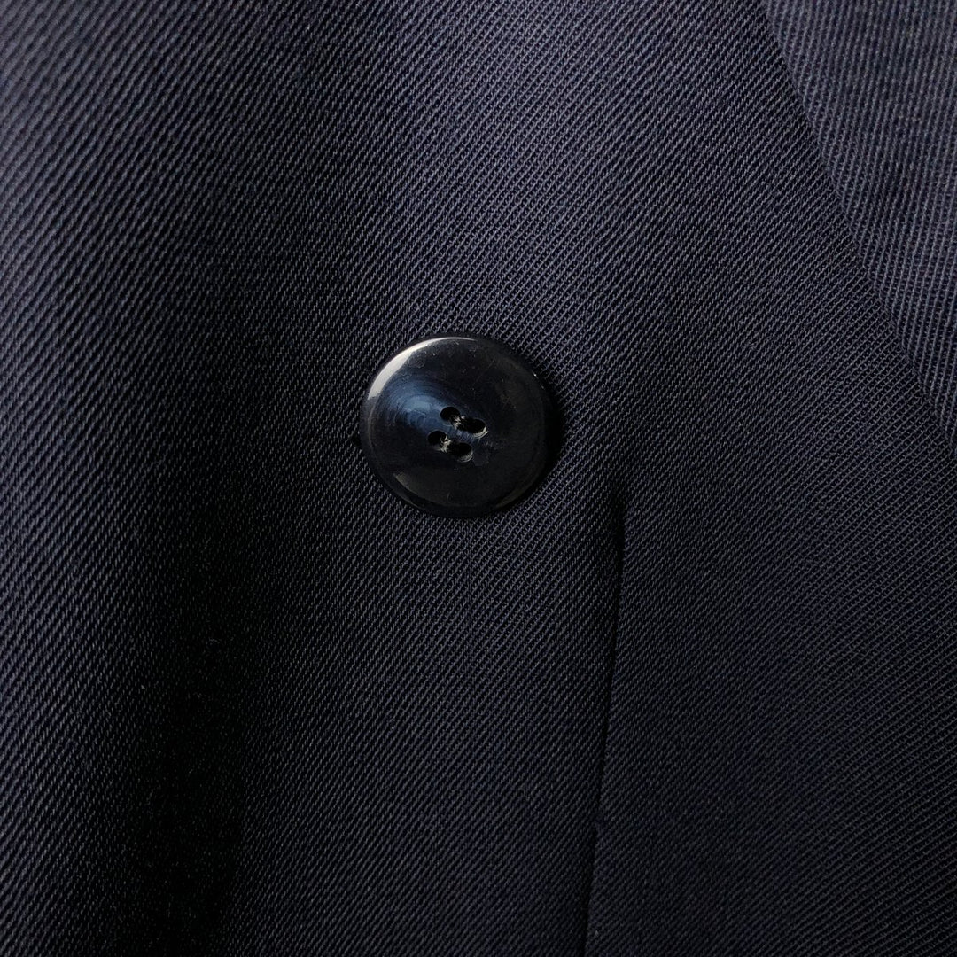 KUPPENHEIMER Premier Edition Double-Breasted Peak Lapel Wool Tailored Jacket, Made in USA, Men's Size Medium wool navy blue type Vintage Second Hand