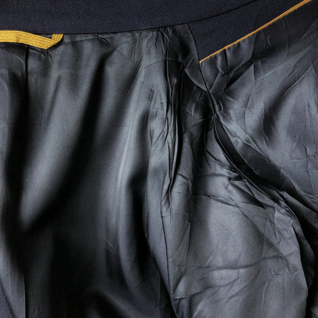 KUPPENHEIMER Premier Edition Double-Breasted Peak Lapel Wool Tailored Jacket, Made in USA, Men's Size Medium wool navy blue type Vintage Second Hand