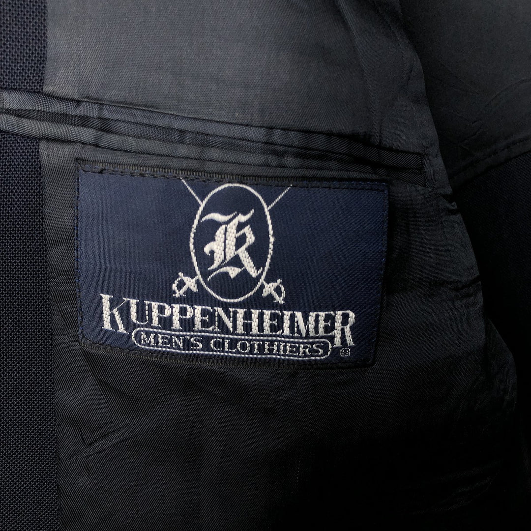 KUPPENHEIMER Navy Blazer, Tailored Jacket, Made in USA, Men's Size M unclear navy blue type Vintage Second Hand
