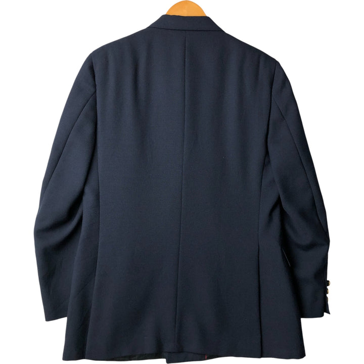 THE VICTORIAN HOUSE Double-Breasted Peak Lapel Navy Blazer, Made in USA, Men's Size Medium unclear navy blue type Vintage Second Hand