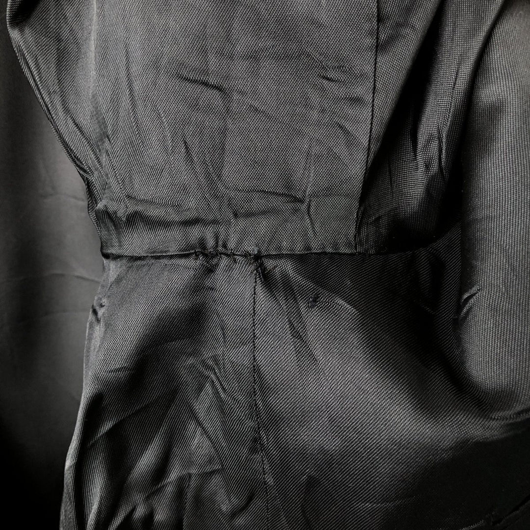 THE VICTORIAN HOUSE Double-Breasted Peak Lapel Navy Blazer, Made in USA, Men's Size Medium unclear navy blue type Vintage Second Hand