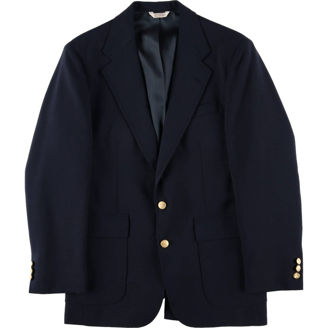 CROSS and WINDSOR Navy Blazer, Tailored Jacket, Made in USA, Men's Size Small unclear navy blue type Vintage Second Hand