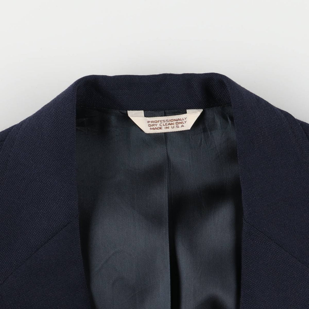CROSS and WINDSOR Navy Blazer, Tailored Jacket, Made in USA, Men's Size Small unclear navy blue type Vintage Second Hand