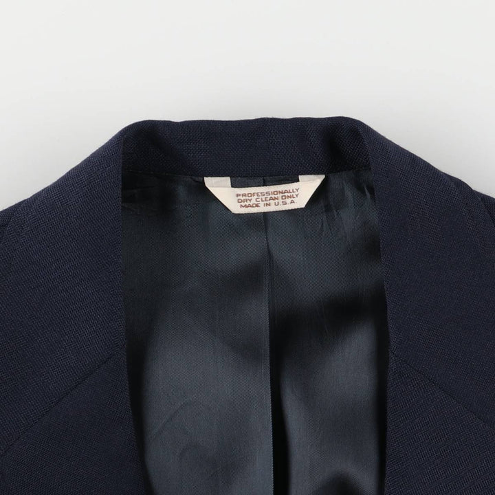 CROSS and WINDSOR Navy Blazer, Tailored Jacket, Made in USA, Men's Size Small unclear navy blue type Vintage Second Hand