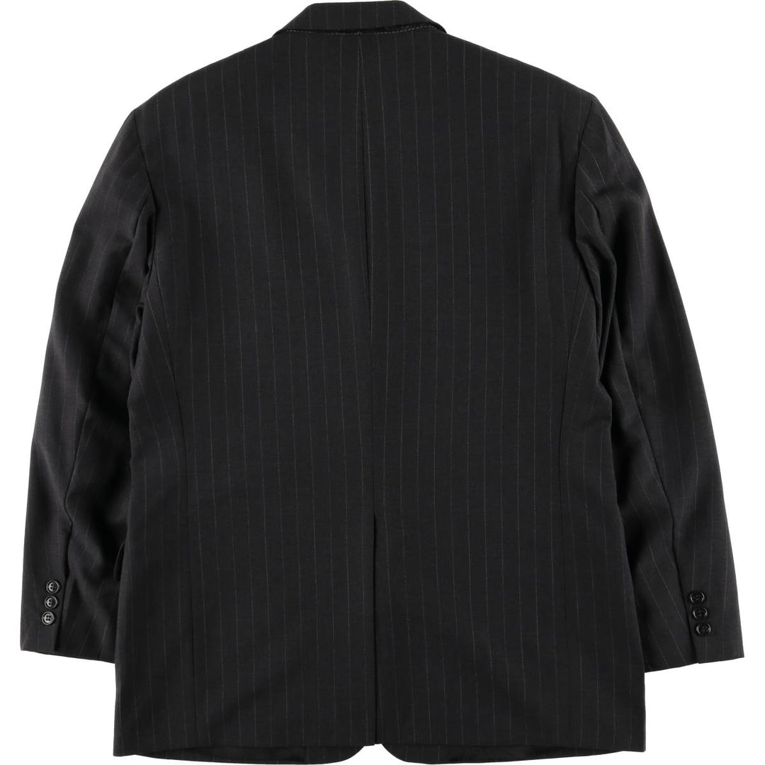 Brooks Brothers BROOKSEASE Striped Pattern Wool Tailored Jacket, Men's Size L wool gray type Vintage Second Hand