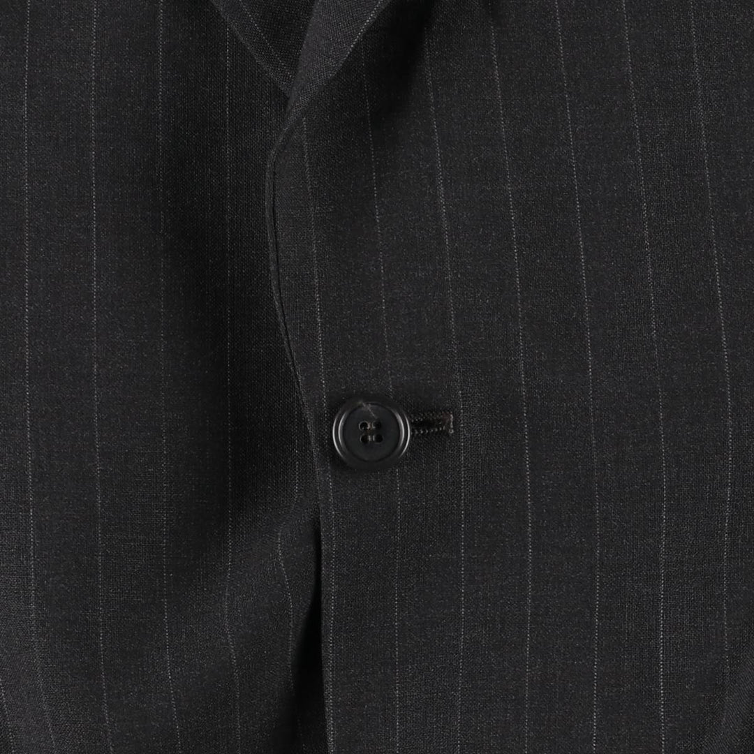 Brooks Brothers BROOKSEASE Striped Pattern Wool Tailored Jacket, Men's Size L wool gray type Vintage Second Hand