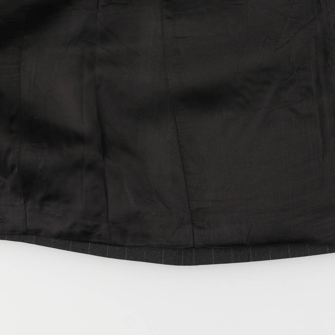 Brooks Brothers BROOKSEASE Striped Pattern Wool Tailored Jacket, Men's Size L wool gray type Vintage Second Hand