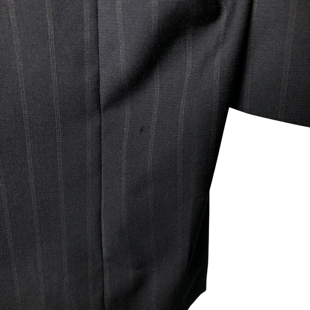 Burberry's BURBERRY LONDON Striped Wool Tailored Jacket, Made in USA, Men's Size XL wool black type Vintage Second Hand