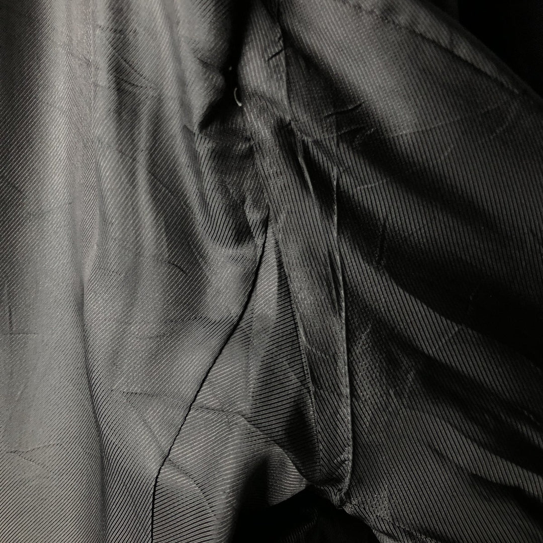 Burberry's BURBERRY LONDON Striped Wool Tailored Jacket, Made in USA, Men's Size XL wool black type Vintage Second Hand