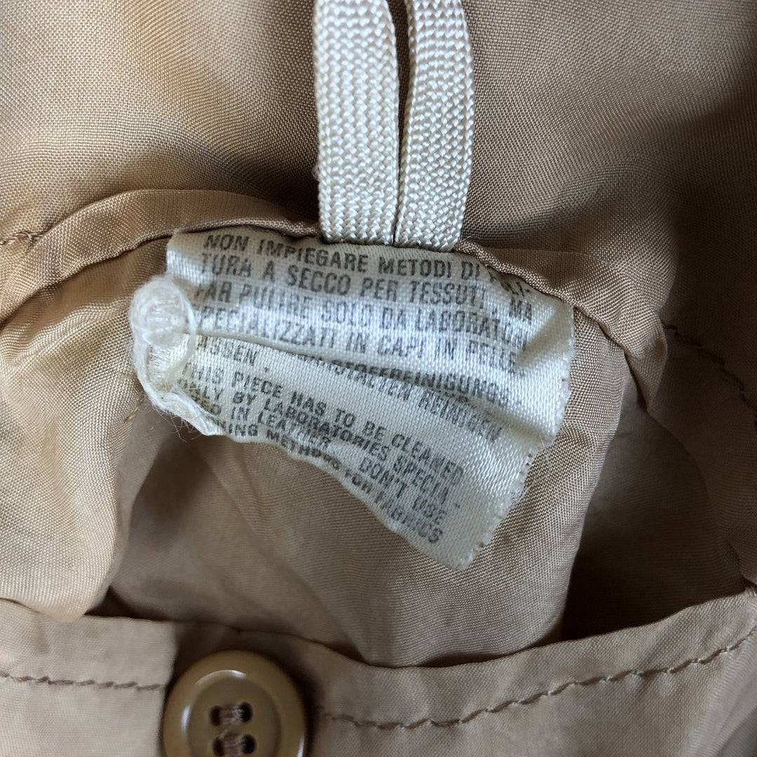 VAGRANT ITALIA suede leather jacket, made in Italy, men's size L unclear yellow type Vintage Second Hand