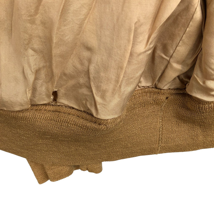 VAGRANT ITALIA suede leather jacket, made in Italy, men's size L unclear yellow type Vintage Second Hand