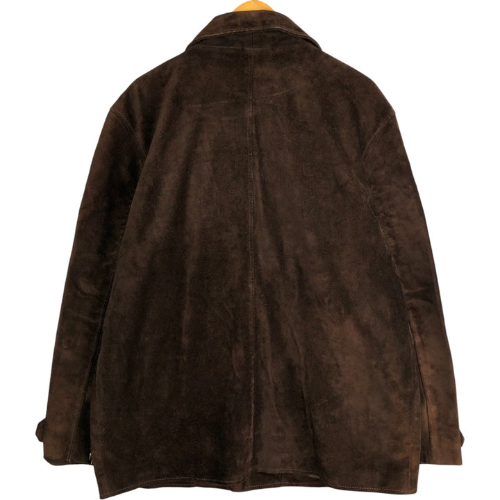 90'S Levi's Red Tab suede leather jacket, men's size XL, vintage genuine leather brown type Vintage Second Hand