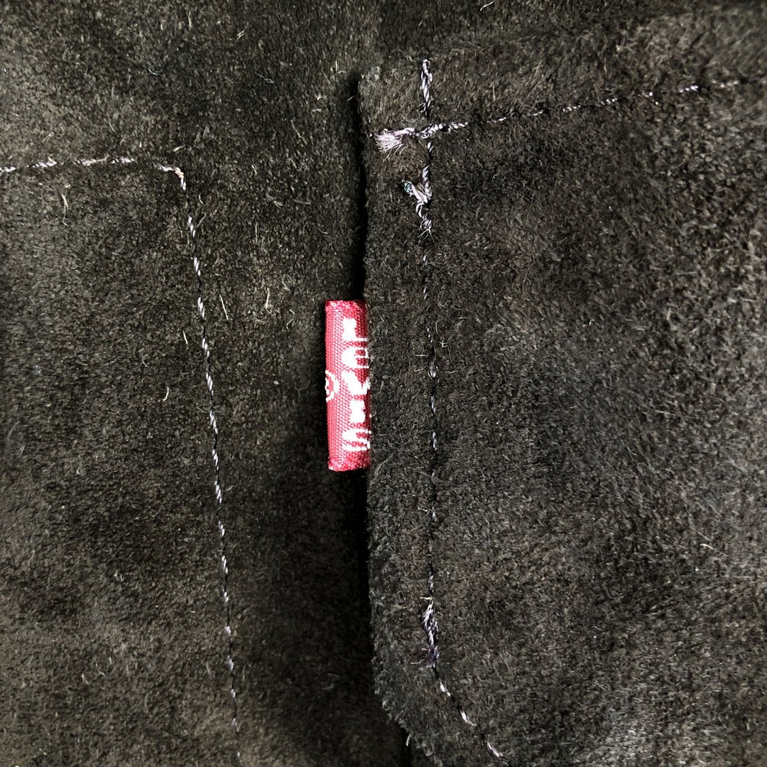 90'S Levi's Red Tab suede leather jacket, men's size XL, vintage genuine leather brown type Vintage Second Hand