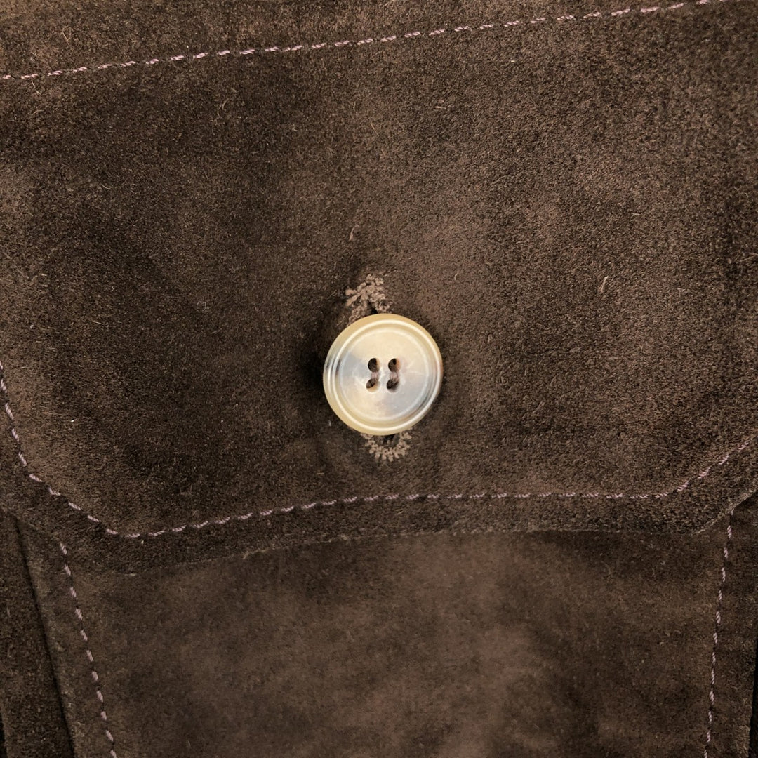 90'S Levi's Red Tab suede leather jacket, men's size XL, vintage genuine leather brown type Vintage Second Hand