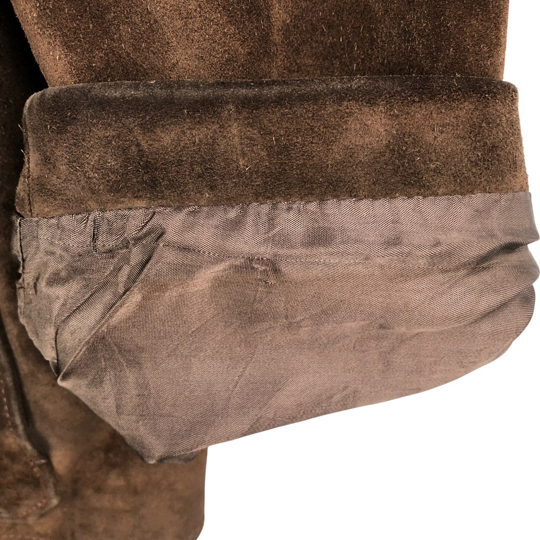 90'S Levi's Red Tab suede leather jacket, men's size XL, vintage genuine leather brown type Vintage Second Hand