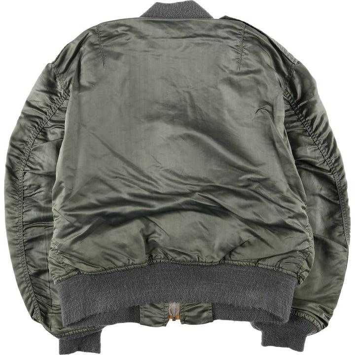 Civilian Alpha L-2B Type Military Flight Jacket, Men's Size Medium, Vintage unclear Khaki type Vintage Second Hand