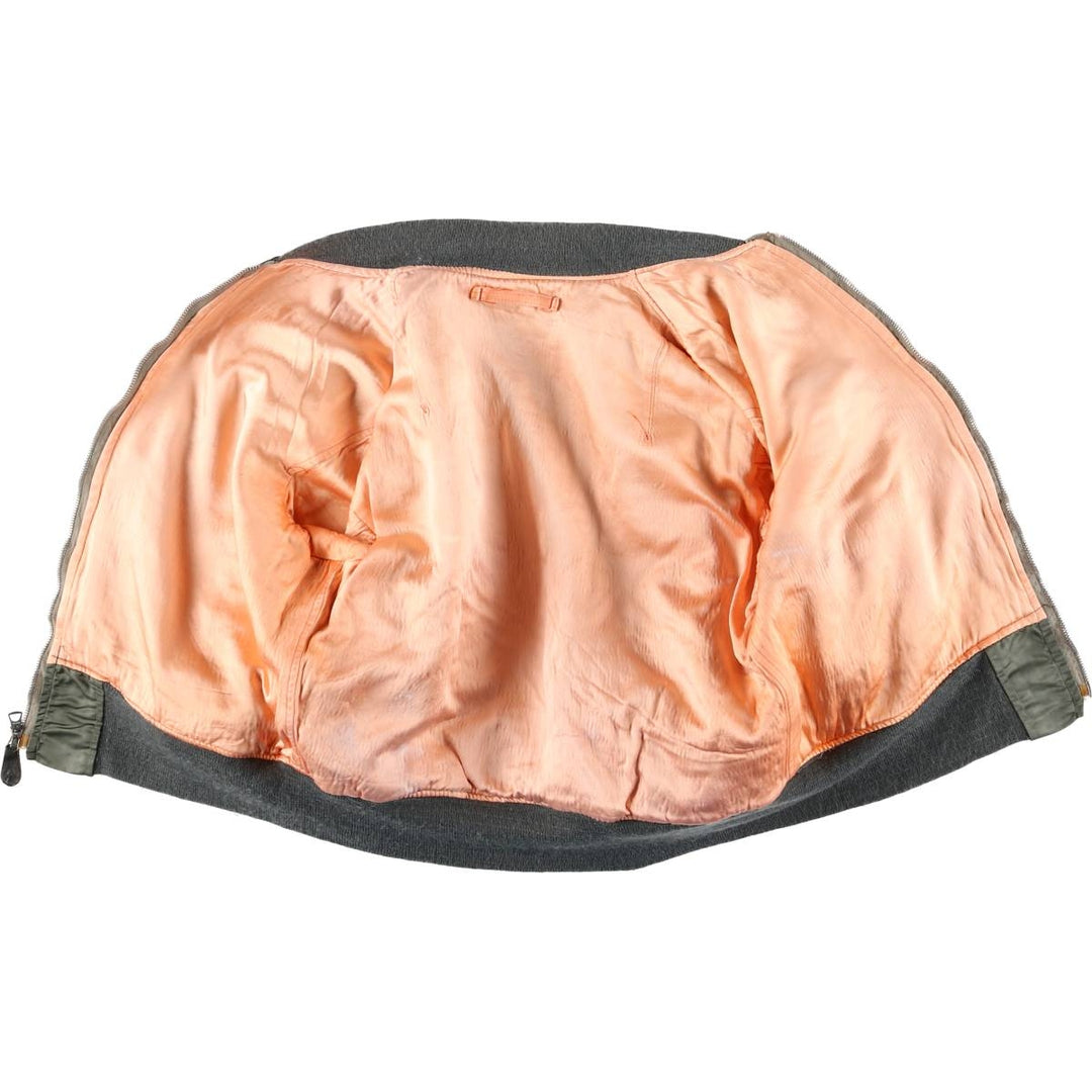 Civilian Alpha L-2B Type Military Flight Jacket, Men's Size Medium, Vintage unclear Khaki type Vintage Second Hand