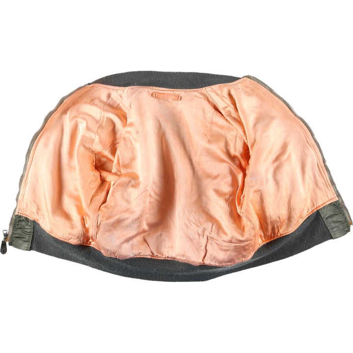 Civilian Alpha L-2B Type Military Flight Jacket, Men's Size Medium, Vintage unclear Khaki type Vintage Second Hand